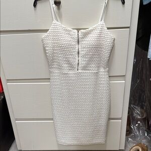 NWT Elegant White Textured Dress